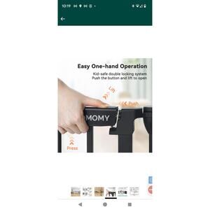 COMOMY 198" Baby Gate Extra Wide